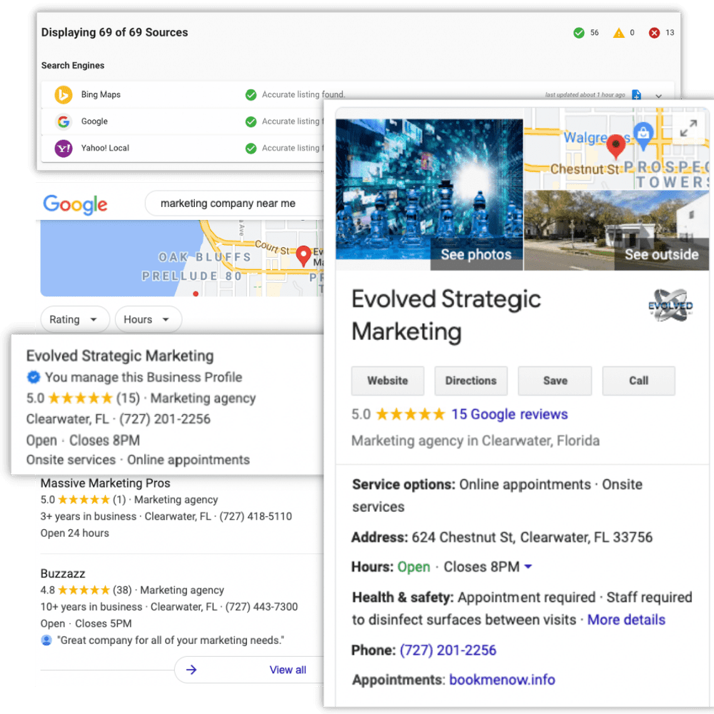 evolved marketing google listing image